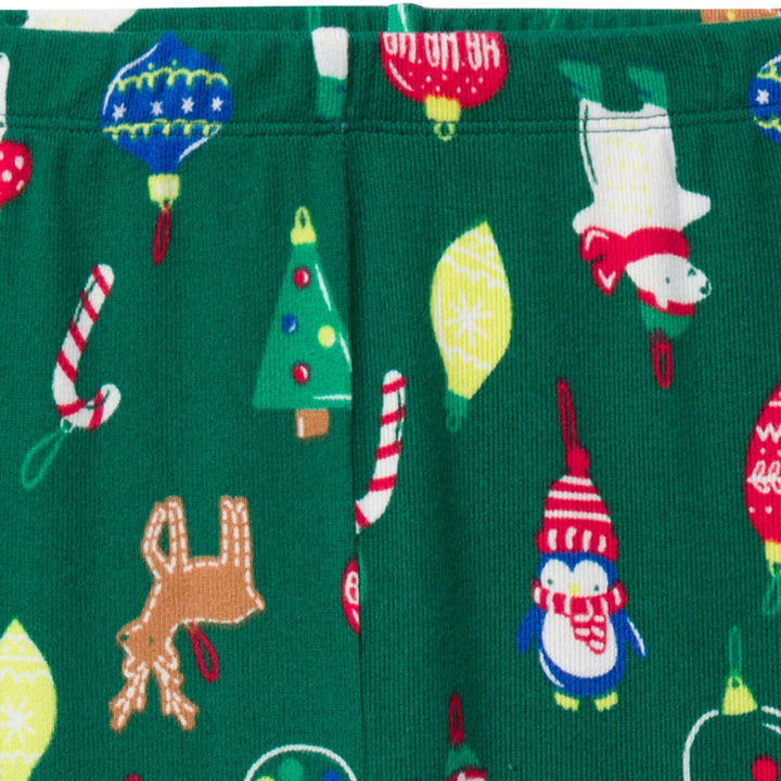 2-Piece Kids Neutral Ornaments Holiday Family Pajamas