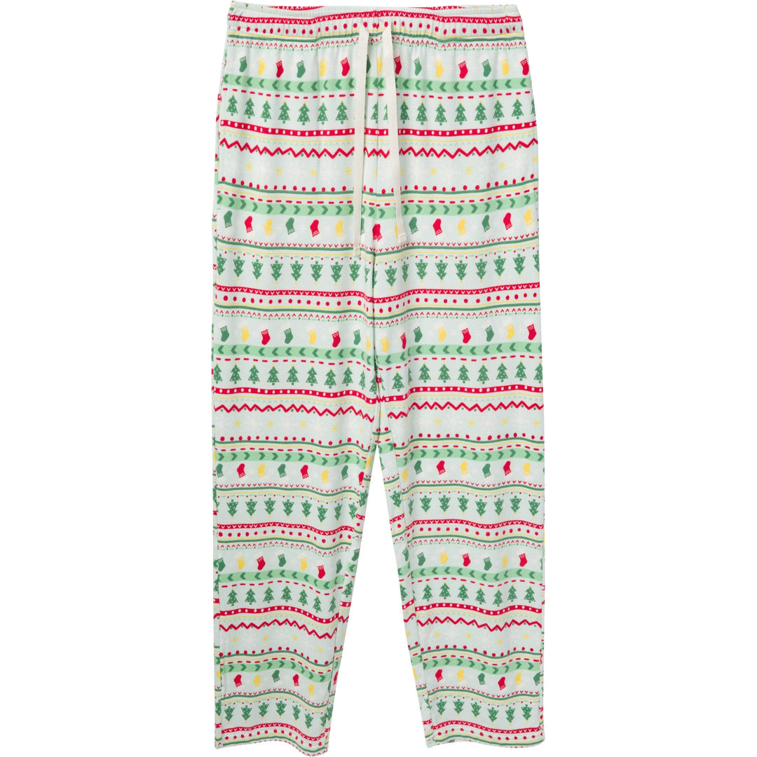 2-Piece Men's Oh What Fun FairIsle Holiday Family Pajamas