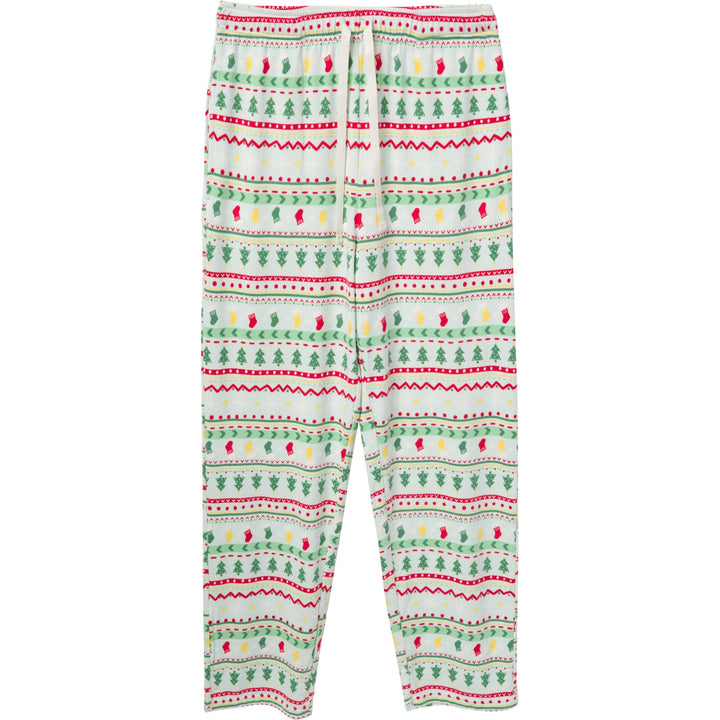 2-Piece Men's Oh What Fun FairIsle Holiday Family Pajamas