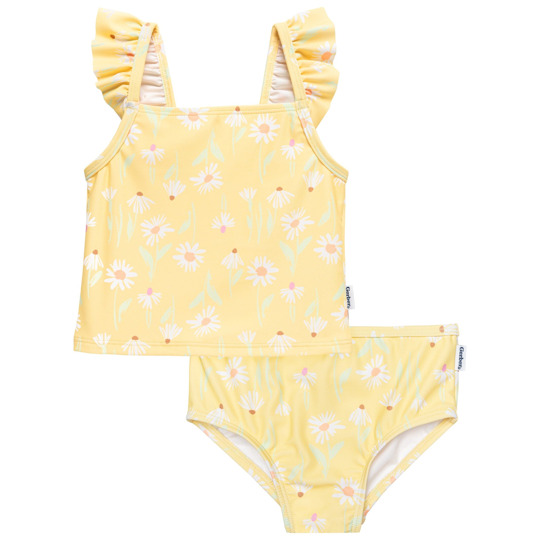 2-Piece Toddler Girls UPF 50+ Daisies Swimsuit Set – Gerber Childrenswear