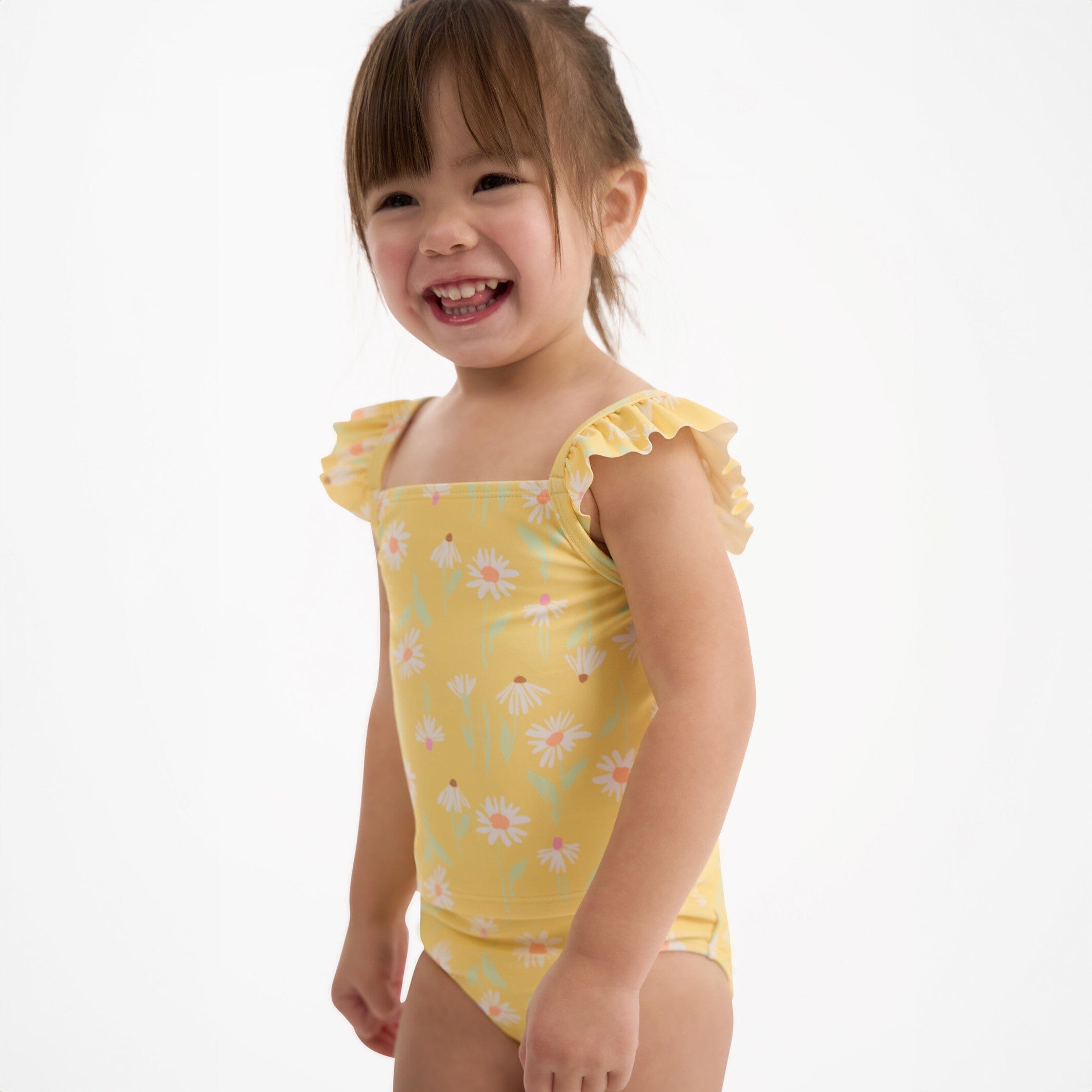 2 Piece Toddler Girls UPF 50 Daisies Swimsuit Set Gerber