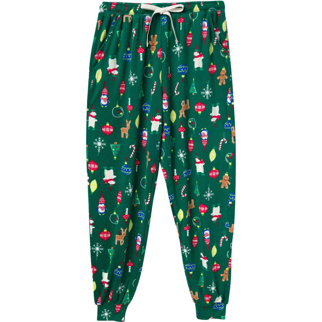 2-Piece Women's Ornaments Holiday Family Pajamas