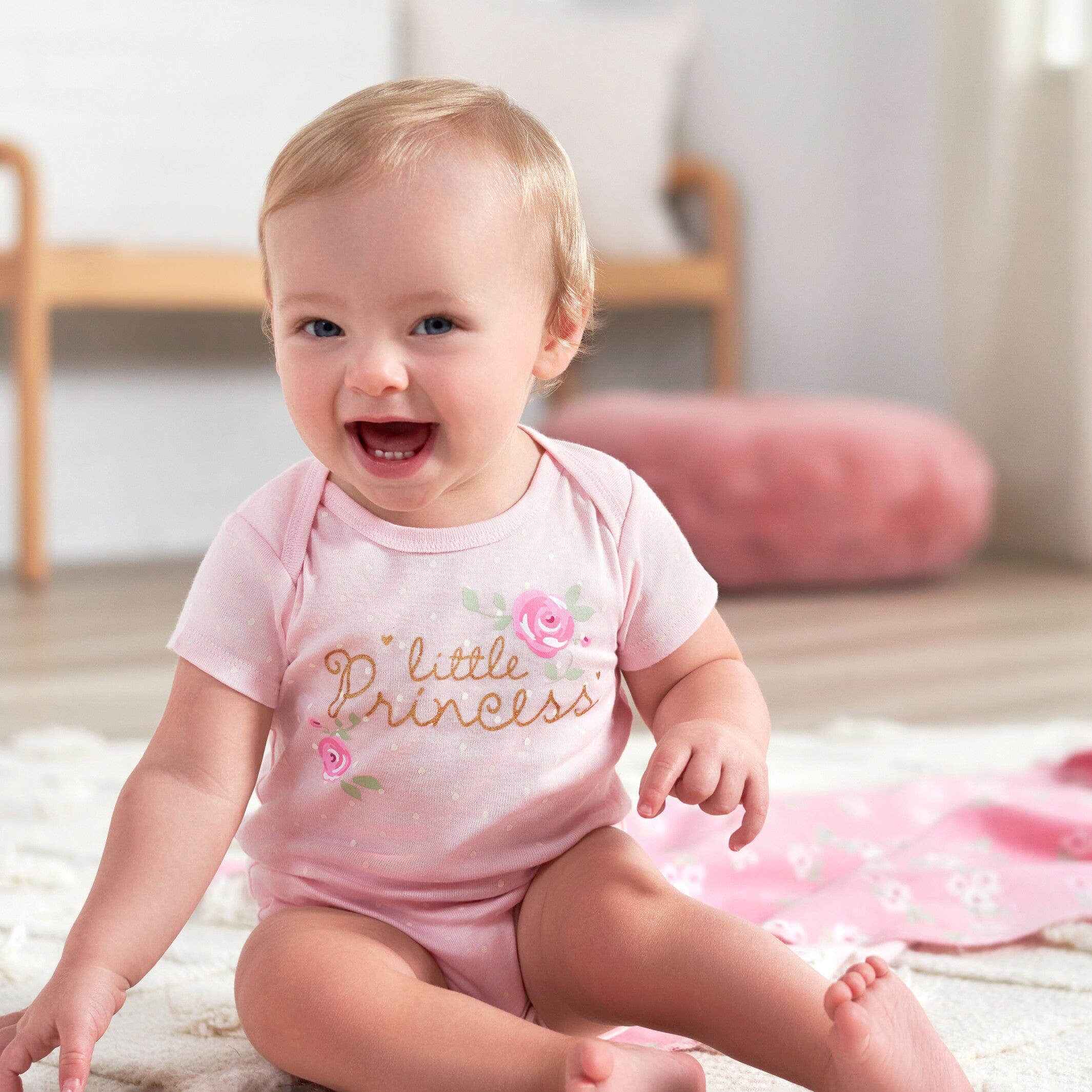 Gerber pink hot sale onesies