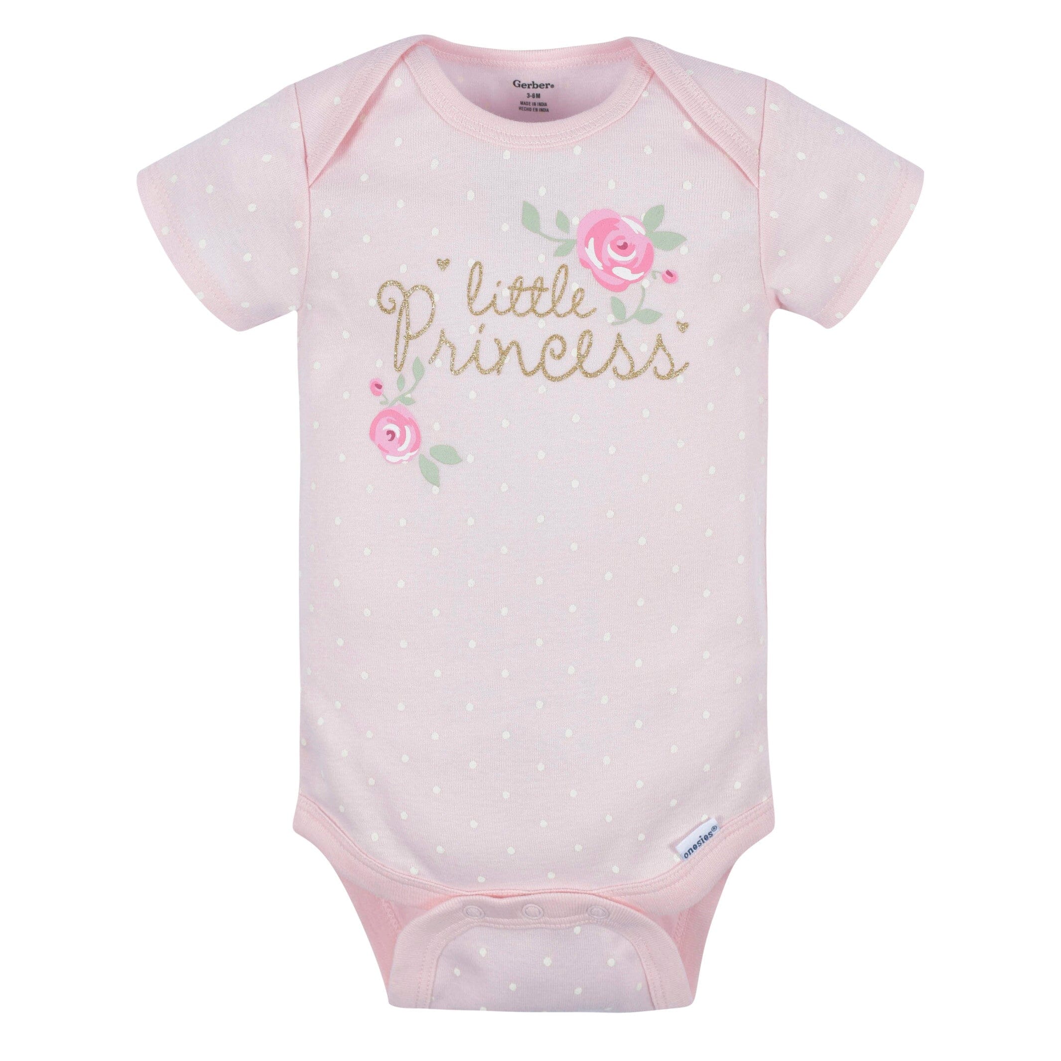 3-Pack Baby Girls Floral Short Sleeve Onesies® Bodysuits