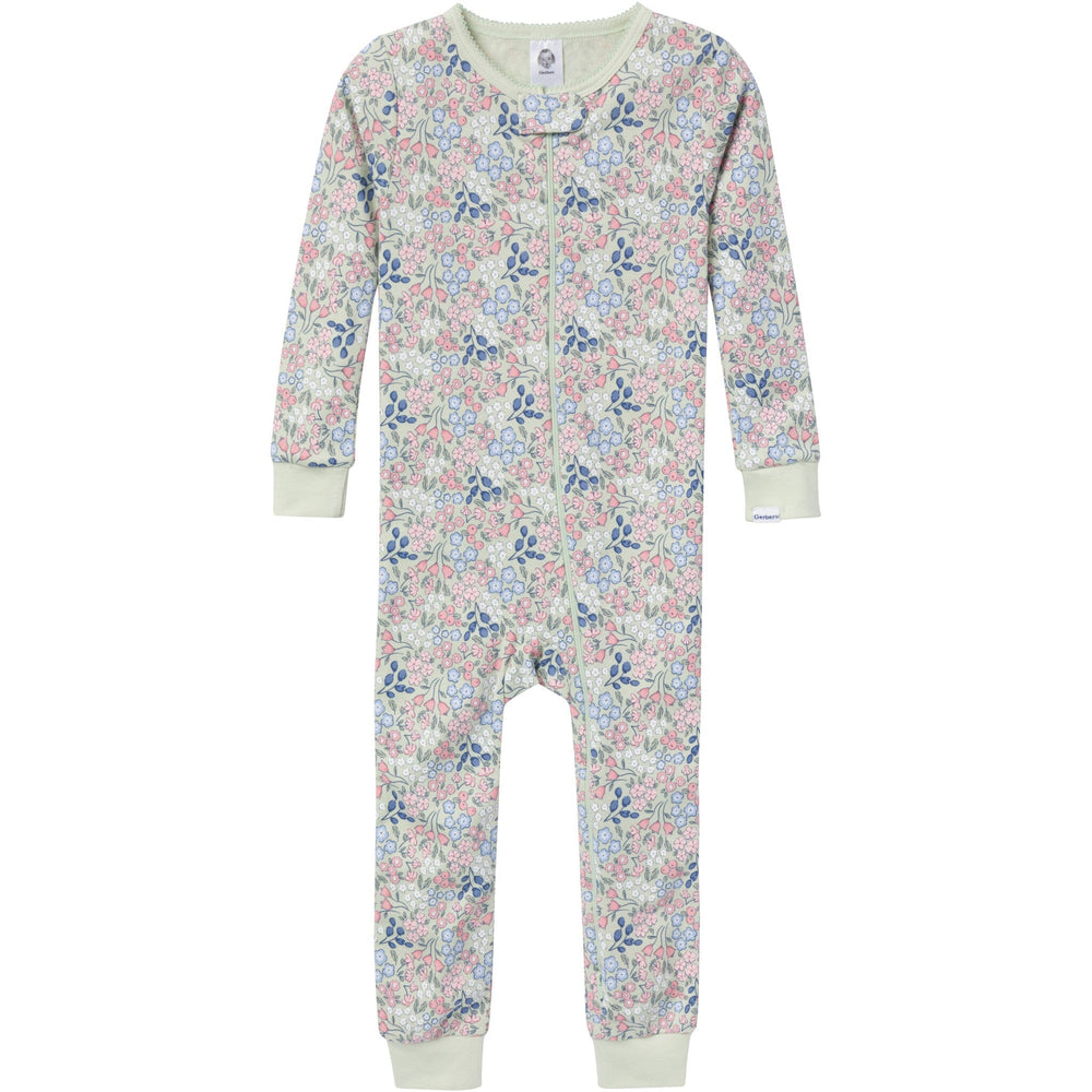 3-Pack Baby & Toddler Girls Ditsy Floral Snug Fit Footless Pajamas