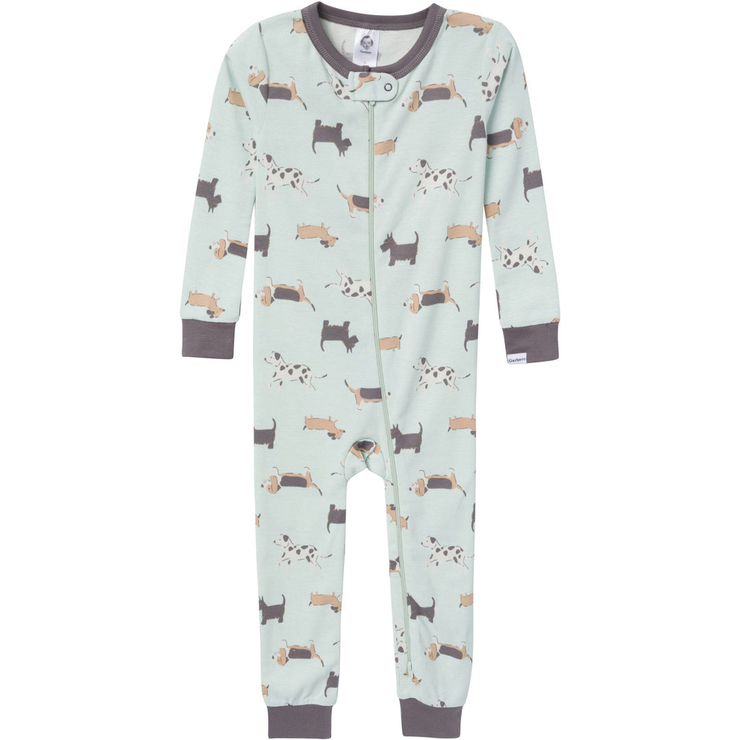 3-Pack Baby & Toddler Neutral Dog Snug Fit Footless Pajamas