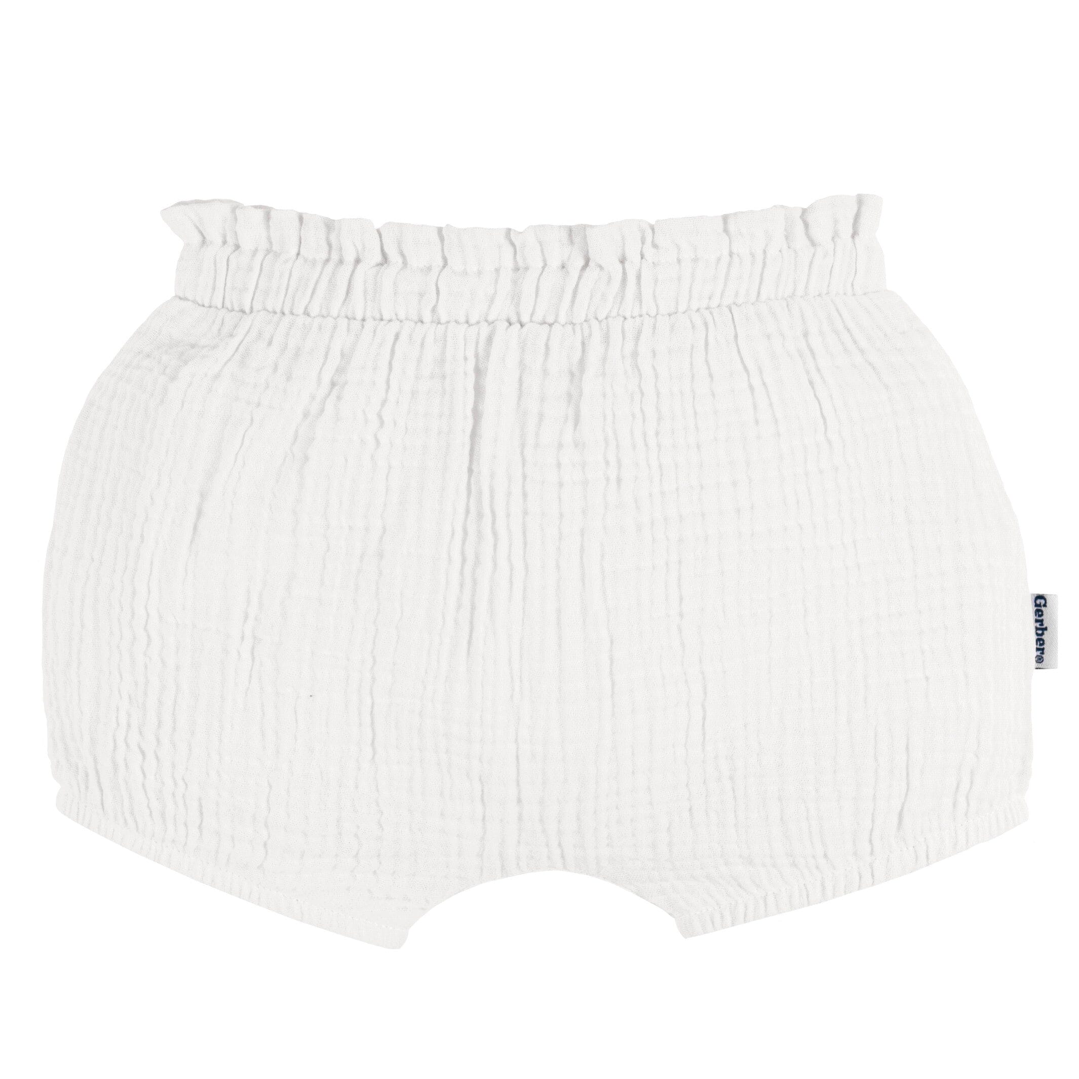 Gerber Baby Girls 3 Pack Bubble Shorts