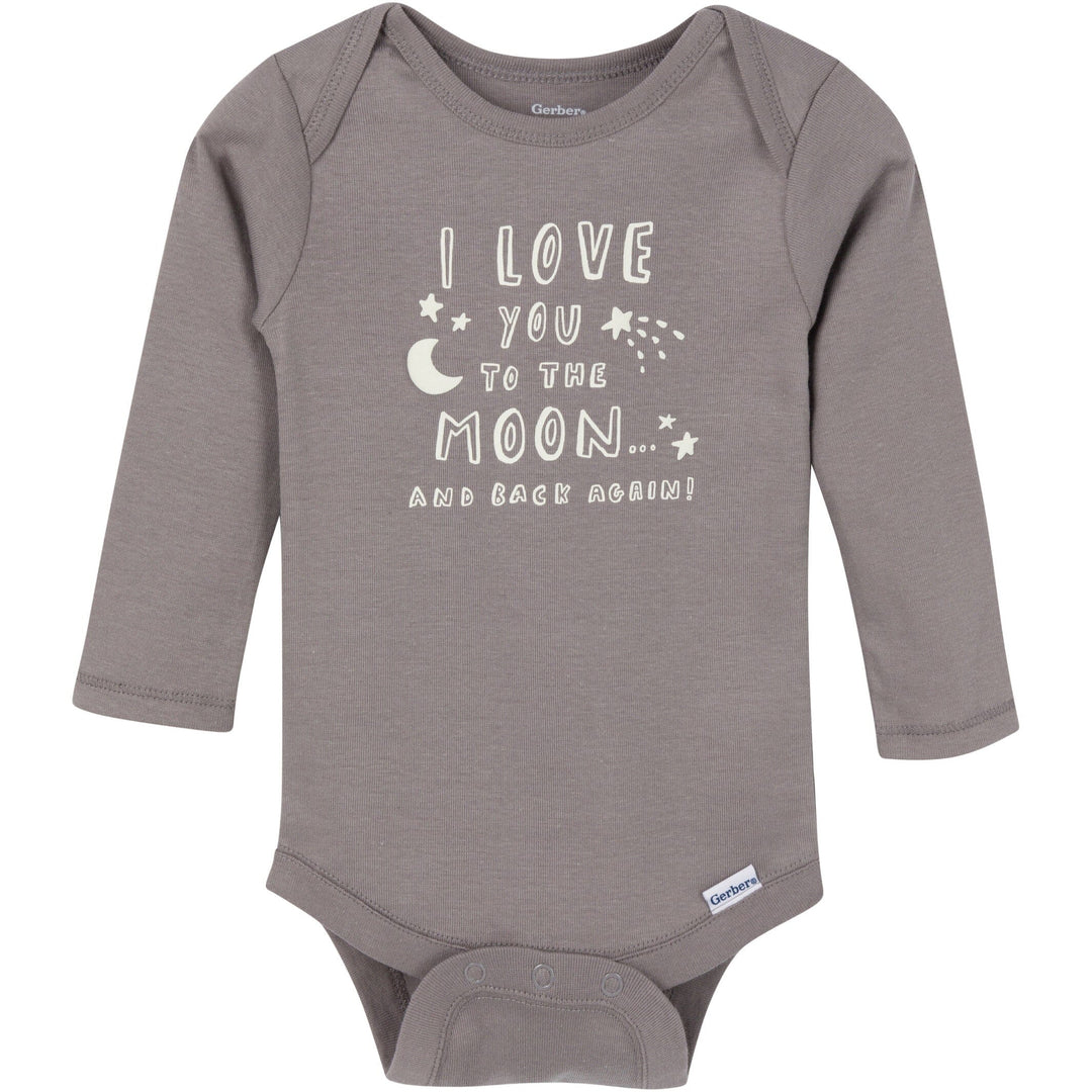 3-Pack Baby Neutral To The Moon and Back Onesies® Bodysuits