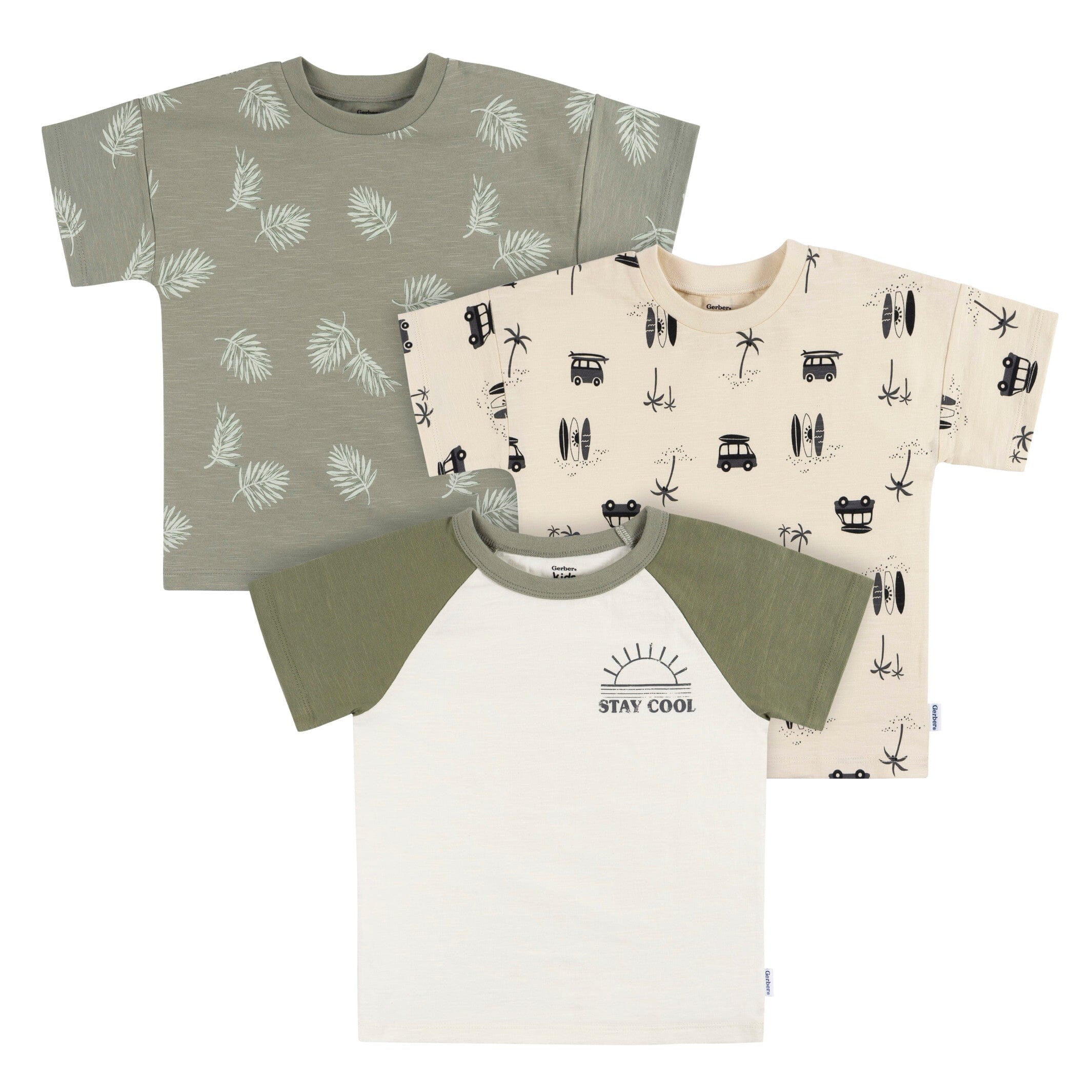 3-Pack Infant and Toddler Boys Stay Cool T-Shirts – Gerber Childrenswear