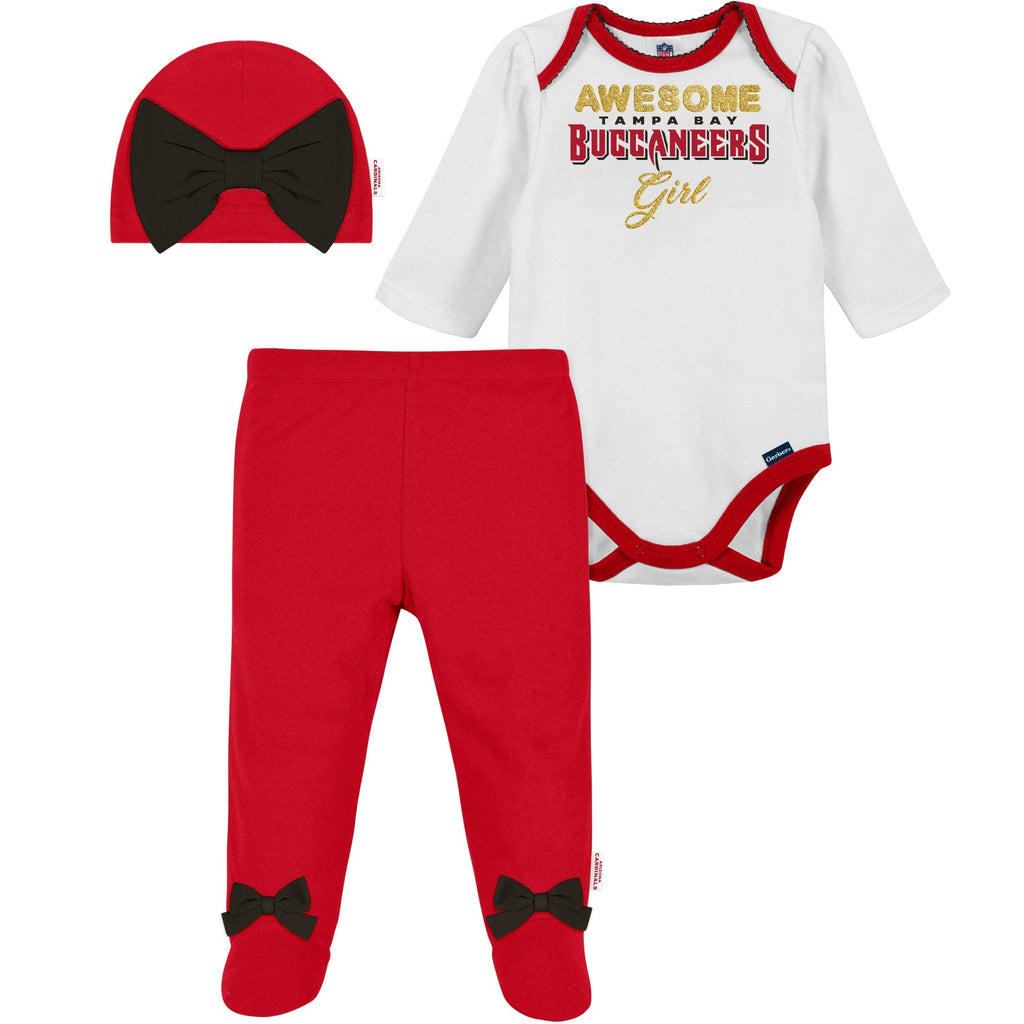 3-Piece Baby Boys Buccaneers Bodysuit, Footed Pant, & Cap Set – Gerber  Childrenswear