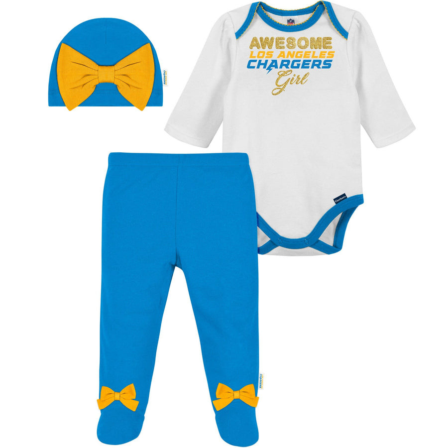 LOS ANGELES LA CHARGERS BABY SUIT - NFL 1-PC BLUE OUTFIT FOOTBALL 24 MTH  NEW on eBid United States