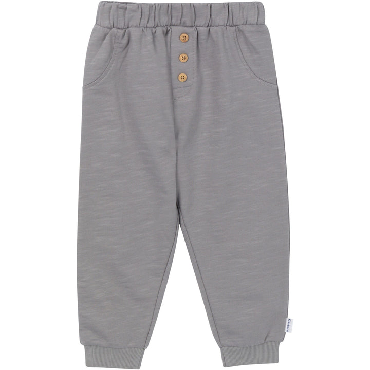 3-Piece Toddler Boys Grey Top, Hooded Top and Jogger