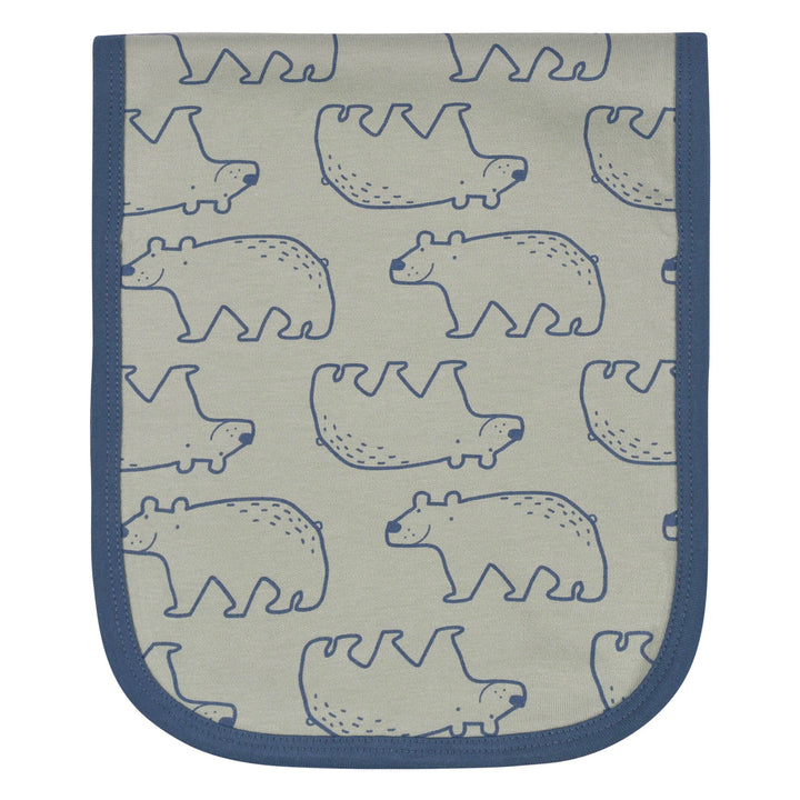 4- Baby Boys Bear Burp Cloths