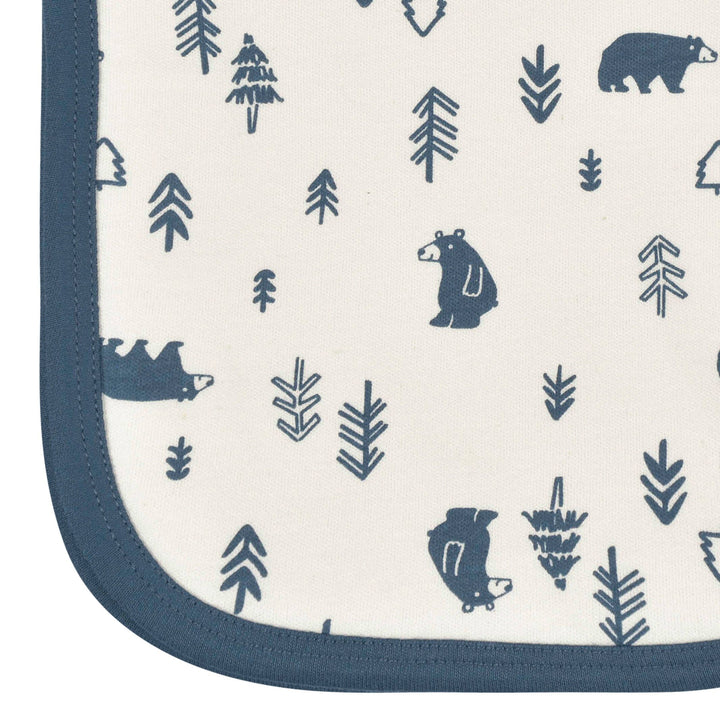 4- Baby Boys Bear Burp Cloths