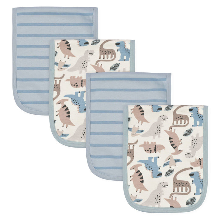 4- Baby Boys Dino Burp Cloths