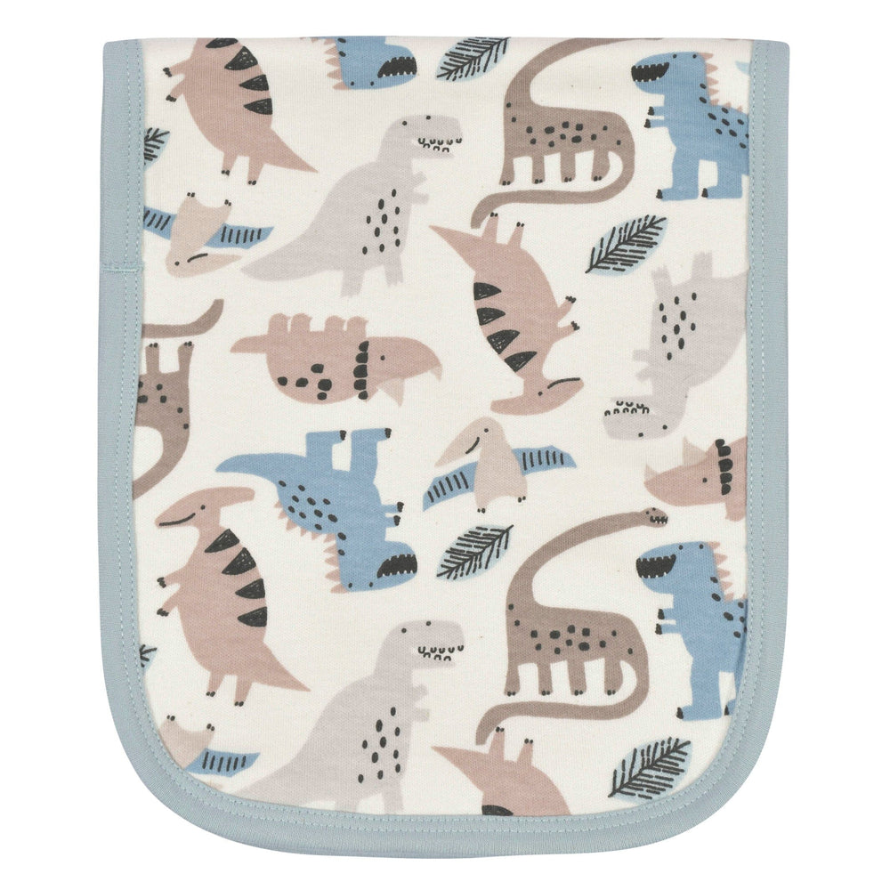 4- Baby Boys Dino Burp Cloths