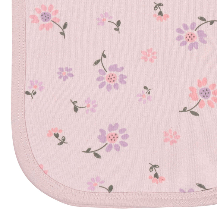 4- Baby Girls Ballerina Burp Cloths