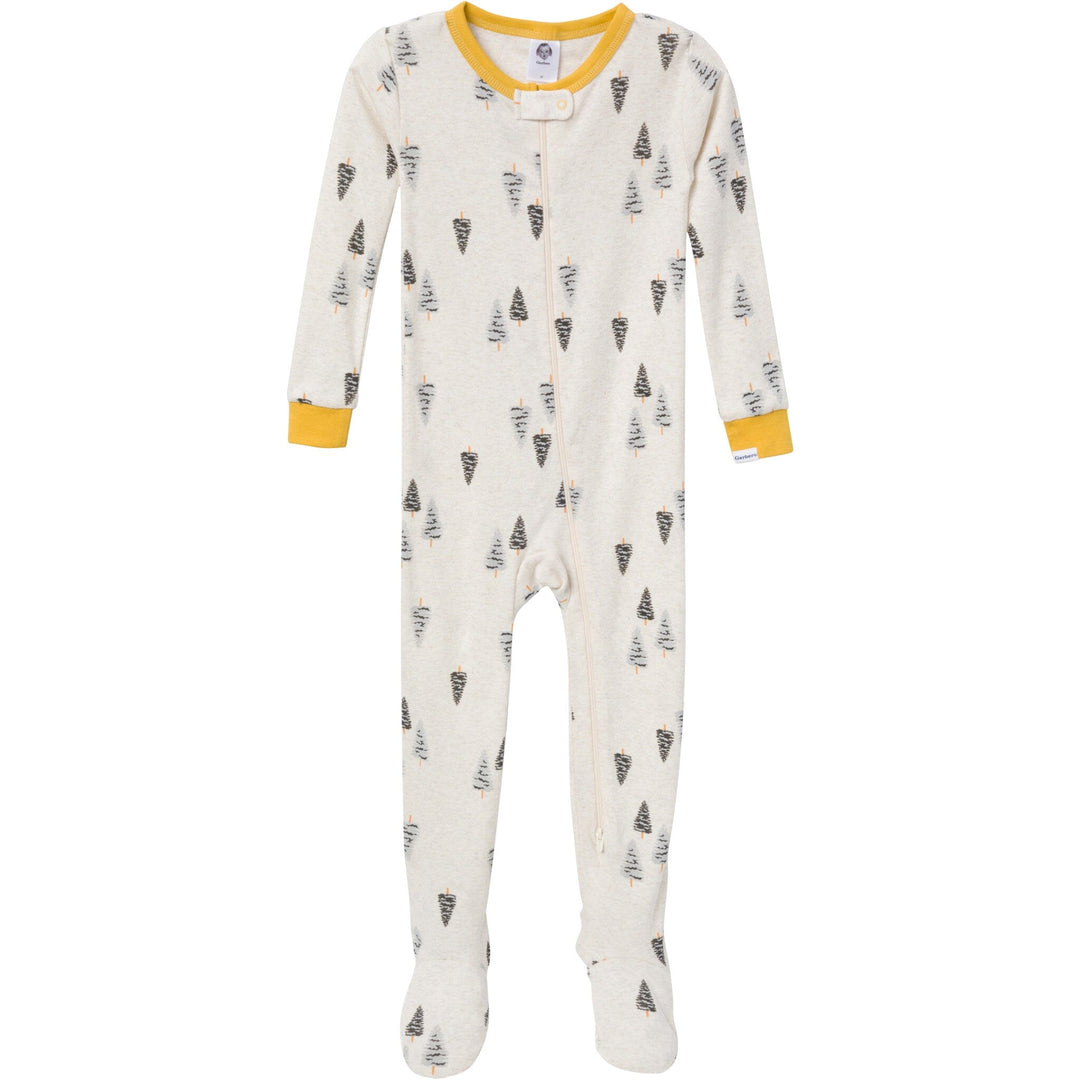 4-Pack Baby & Toddler Boys Moose Snug Fit Footed Pajamas