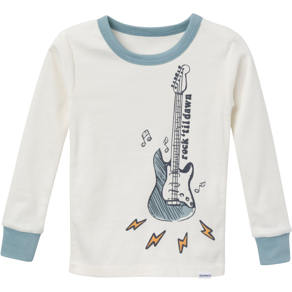 4-Piece Baby & Toddler Boys Guitars Tops and Pants Sets