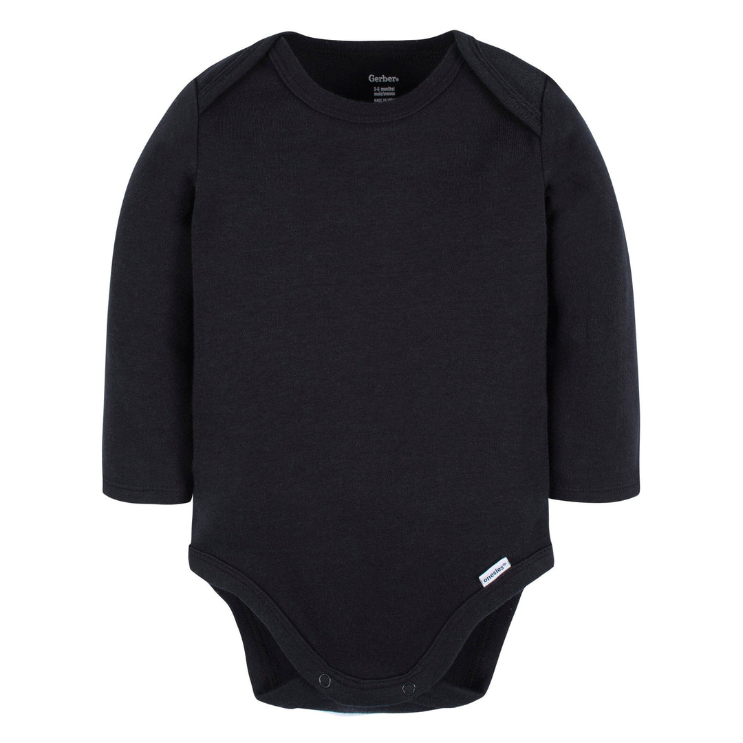 5-Pack Baby Black Premium Long Sleeve Onesies® Bodysuits – Gerber  Childrenswear