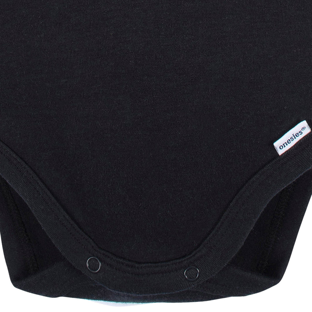 5-Pack Baby Black Premium Long Sleeve Onesies® Bodysuits – Gerber