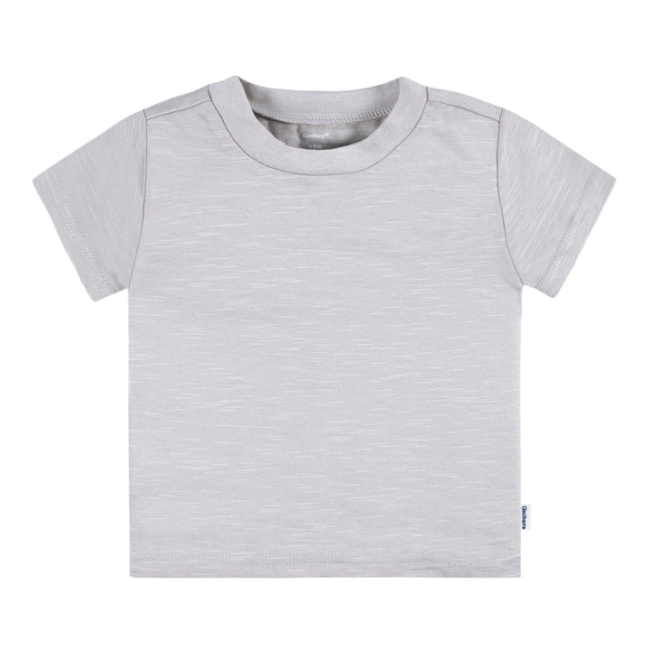 5-Pack Baby Neutral Greys Short Sleeve Tees