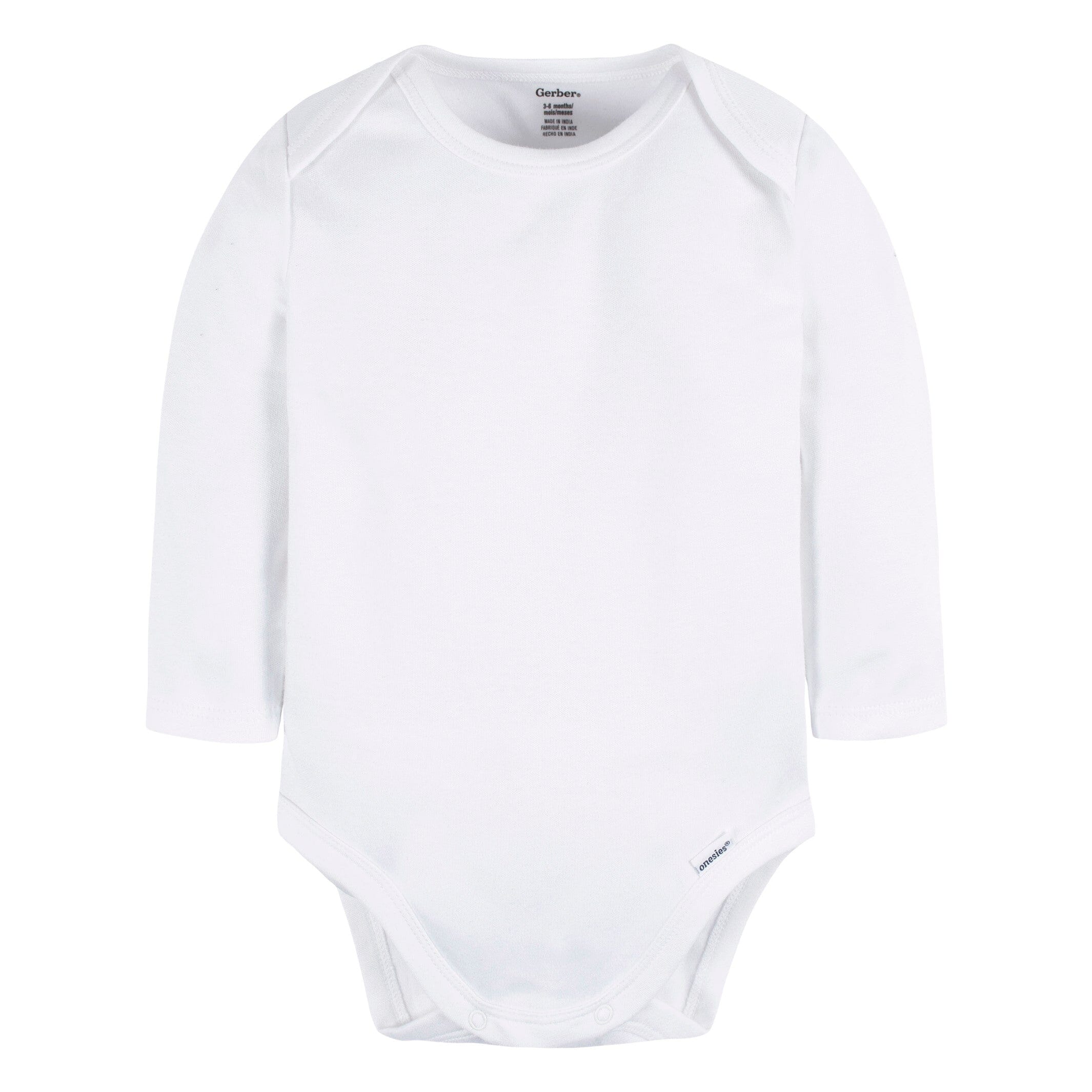 Gerber white long sleeve hot sale onesies