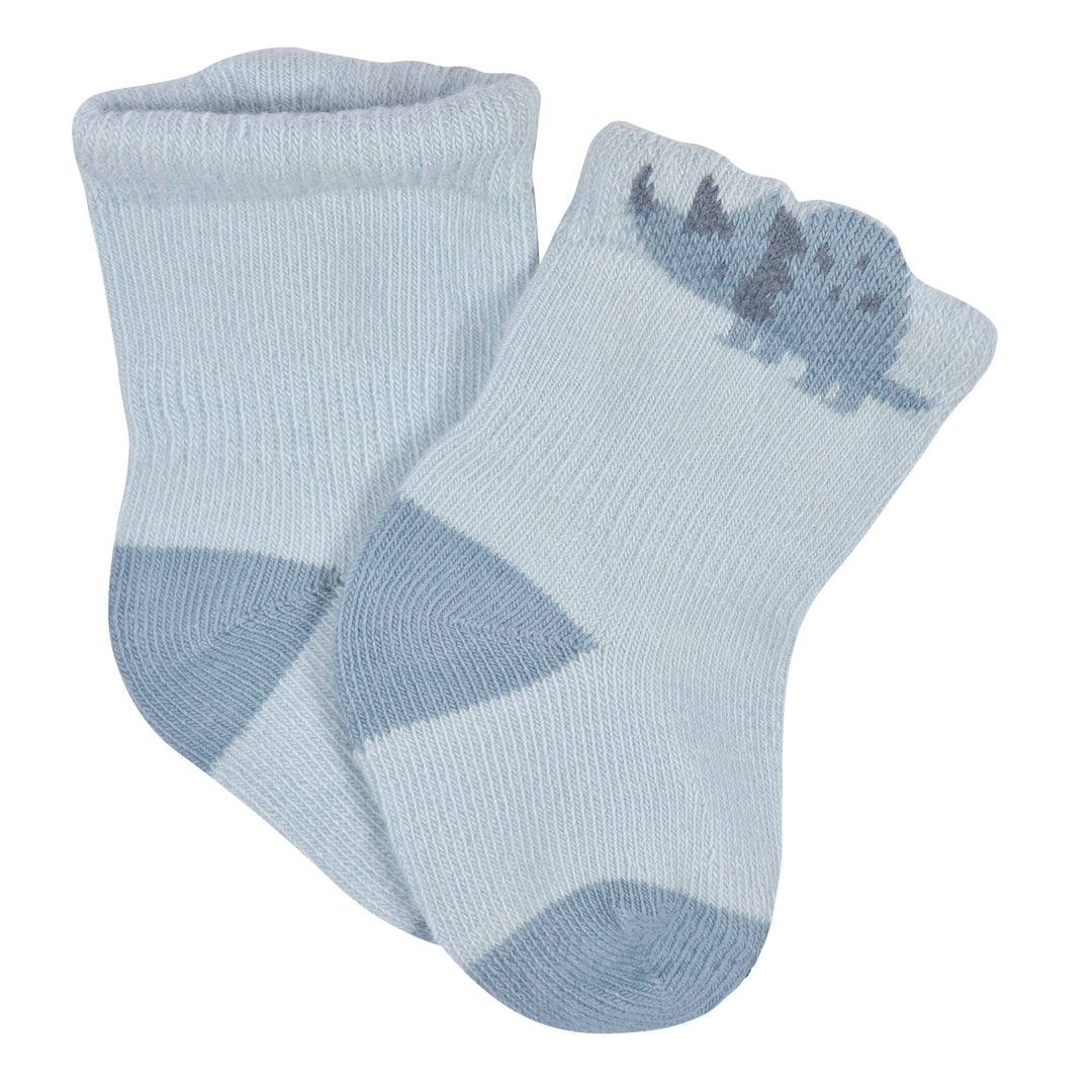 6- Baby Boys Dino Wiggle Proof® Socks