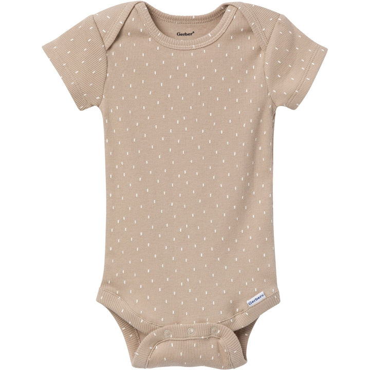 6-Pack Baby Neutral Tan Little Apples Onesies® Bodysuits