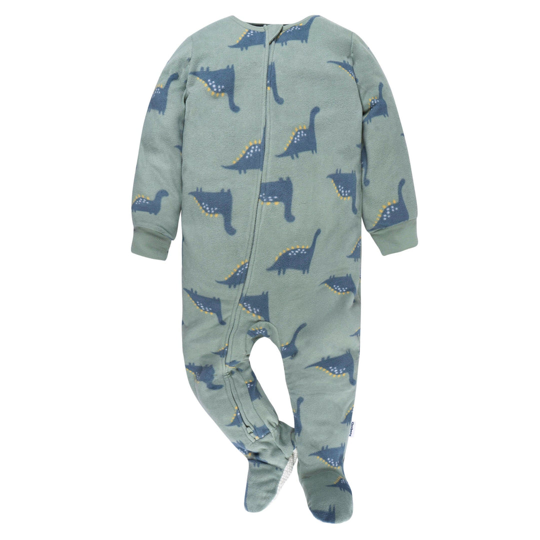 Baby & Toddler Neutral Dinos Footed Fleece Pajamas