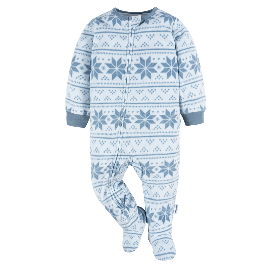 2-Pack Baby & Toddler Boys Dog/Blue Fairisle Fleece Pajamas