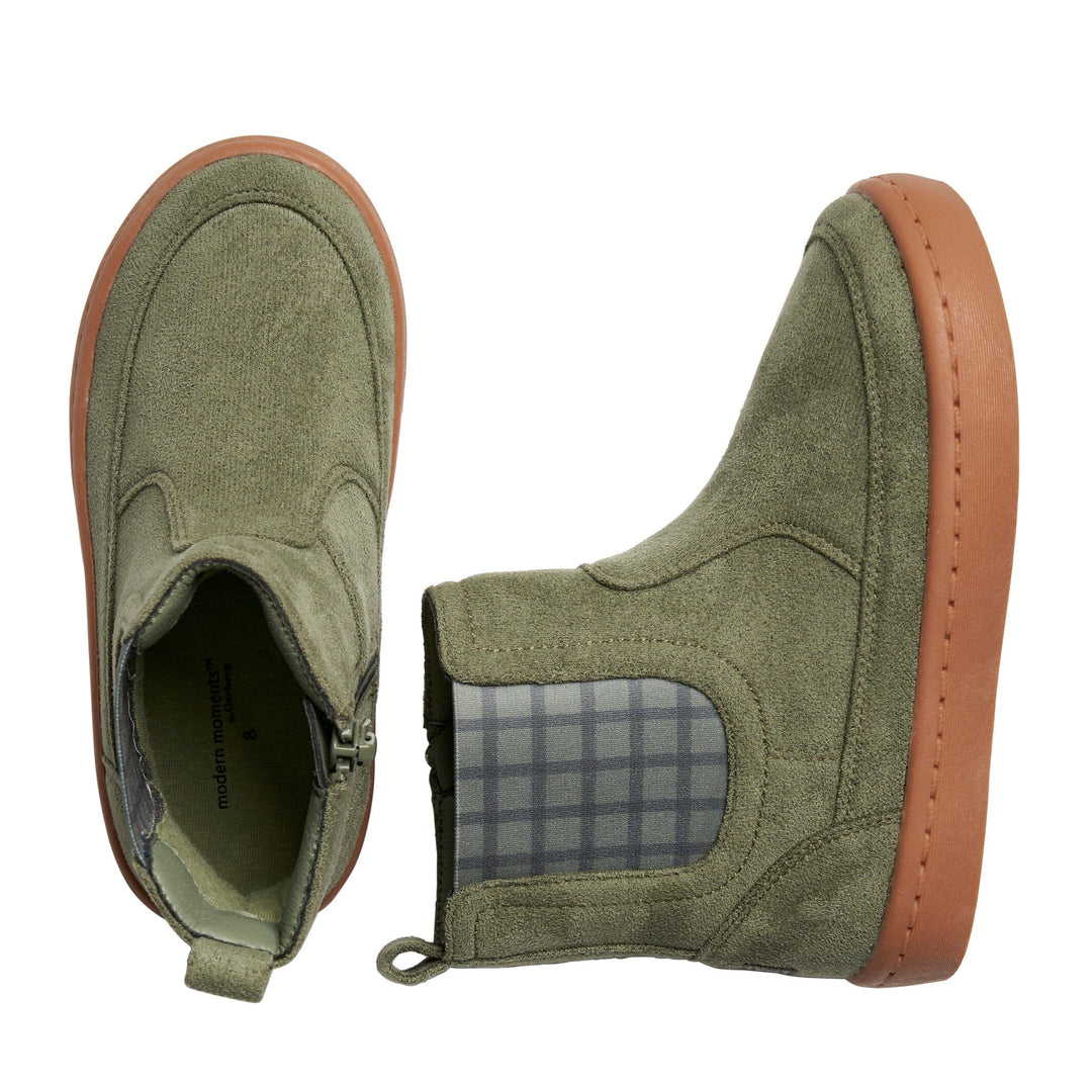 Baby Boys Dark Green Chelsea Boot