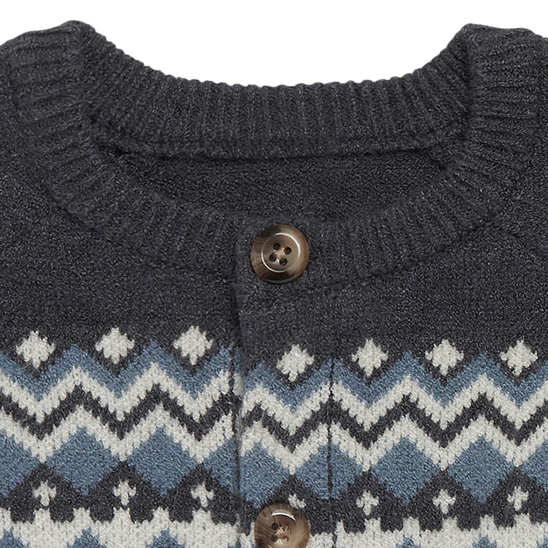 Baby Boys Dark Grey Heather Sweater