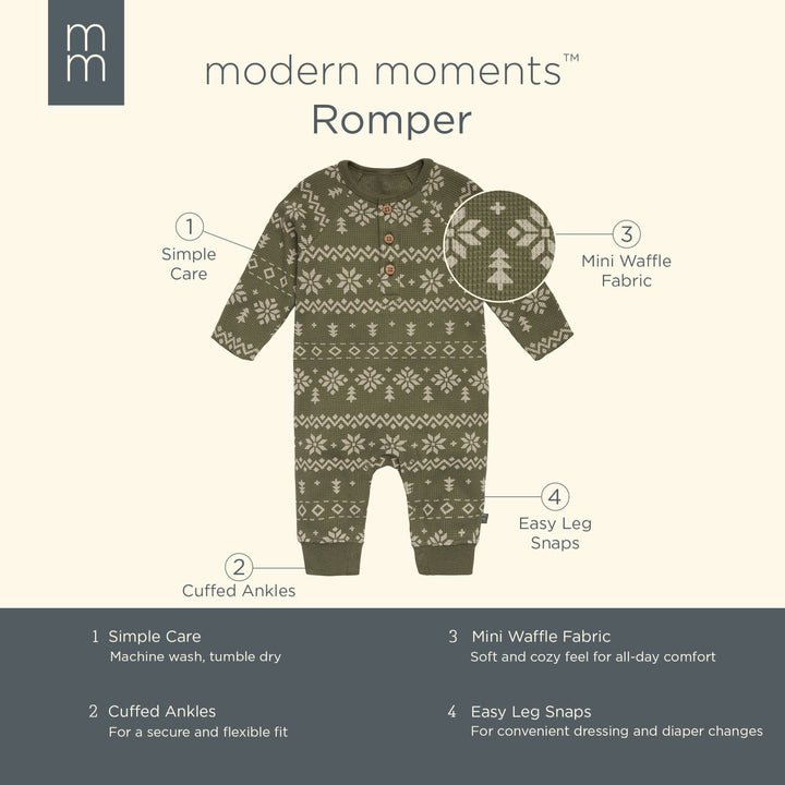 Baby Boys Fair Isle Romper