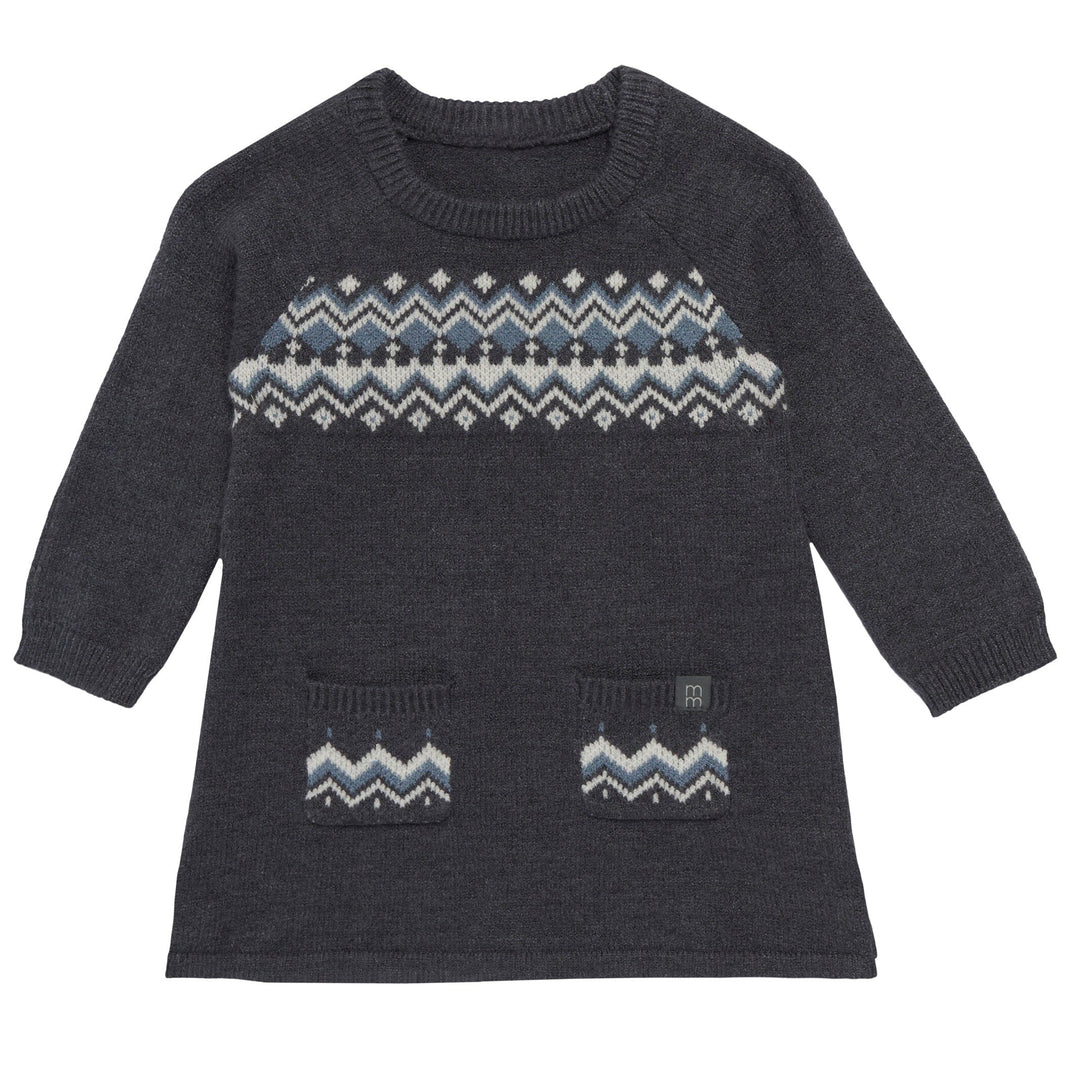 Baby Girls Dark Grey Heather Dress