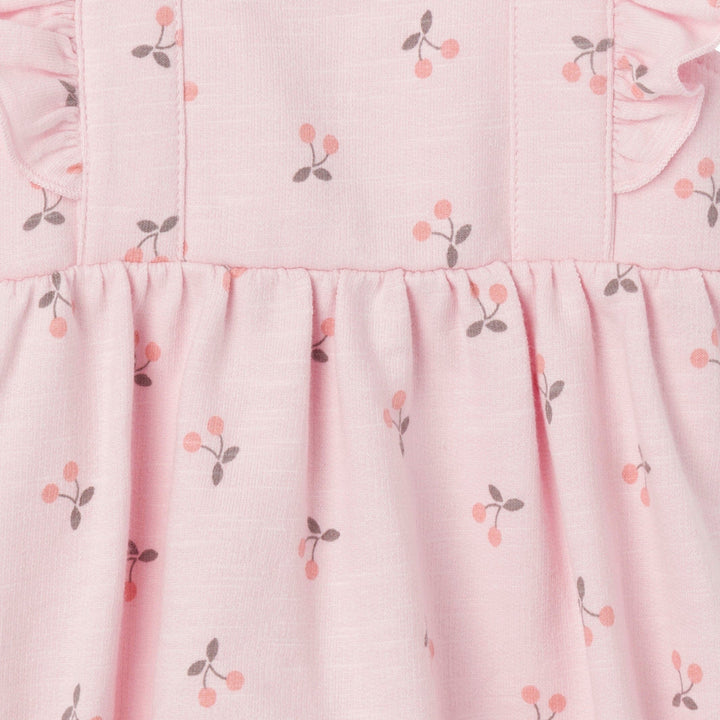 Baby Girls Pink Cherries Romper