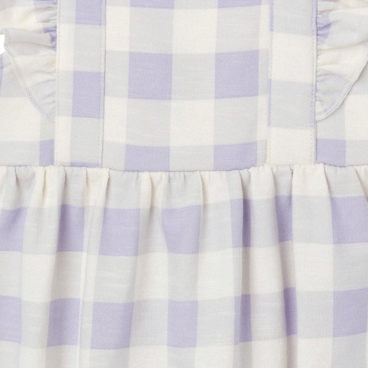 Baby Girls Purple Gingham Romper