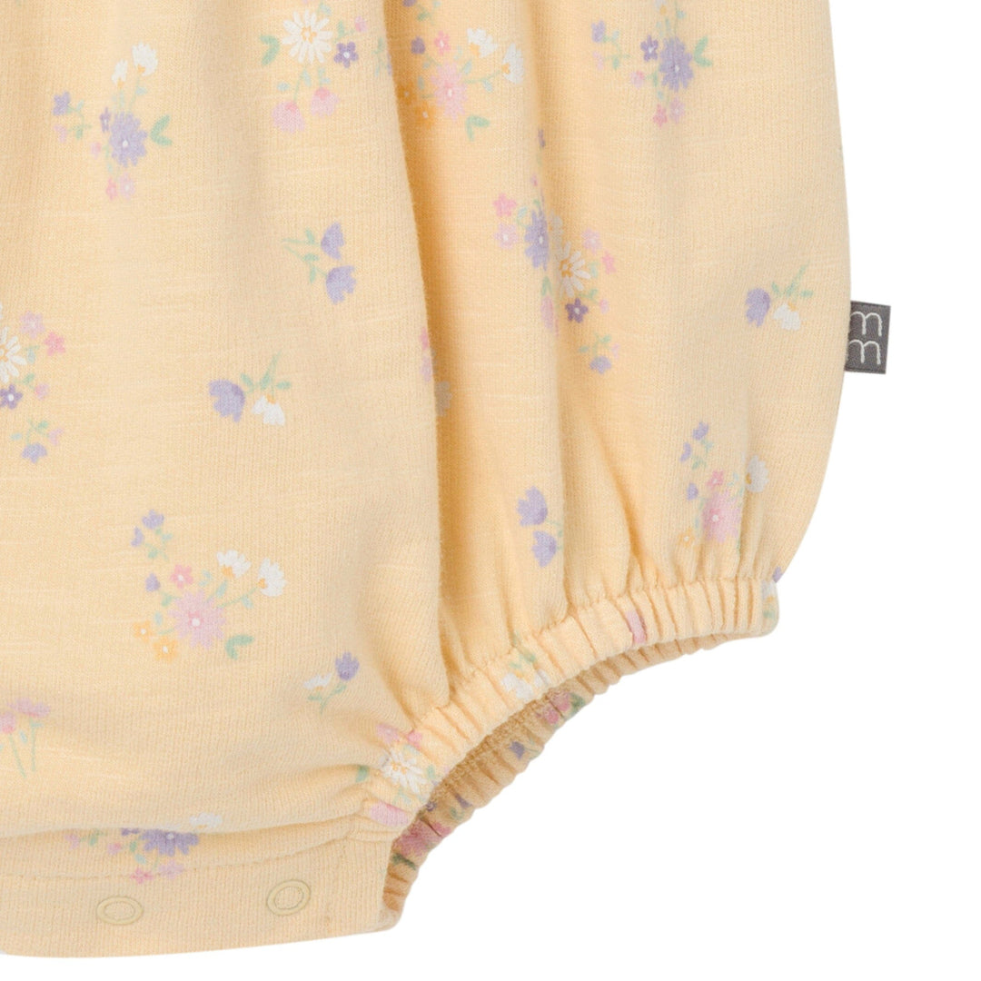 Baby Girls Yellow Floral Romper