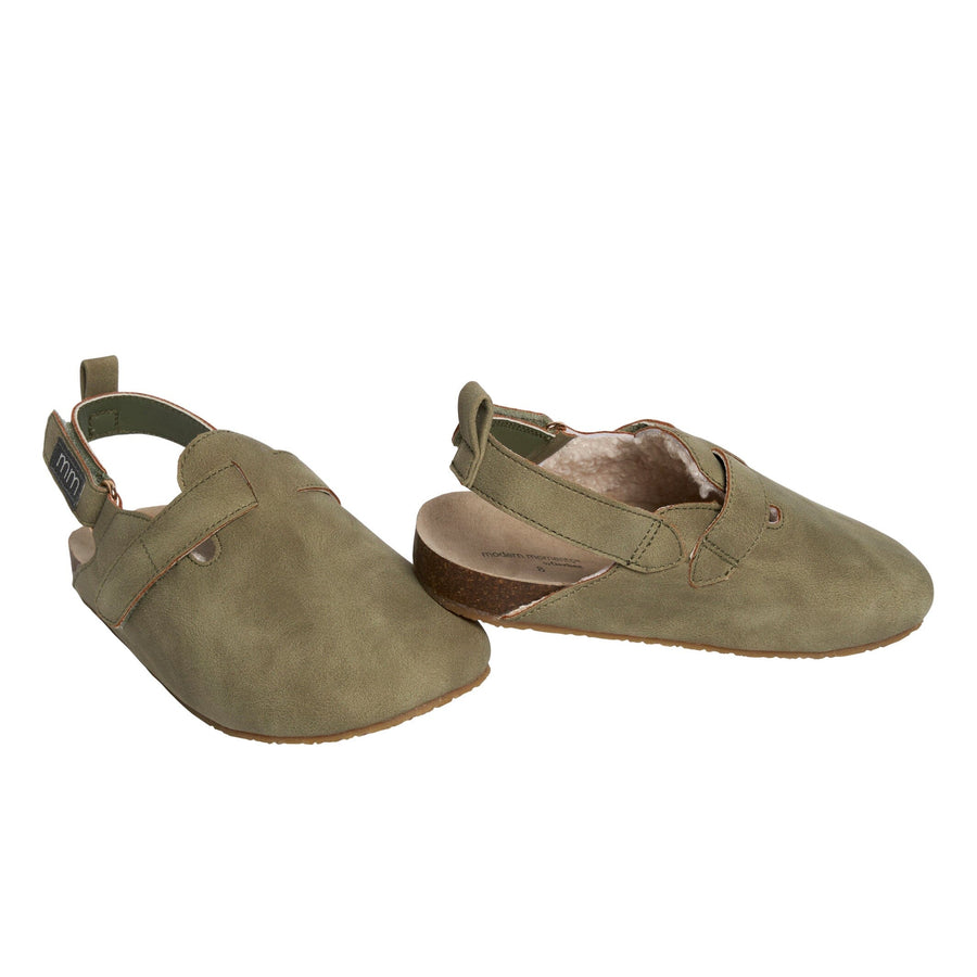 Baby Neutral Dark Green Clog With Strap