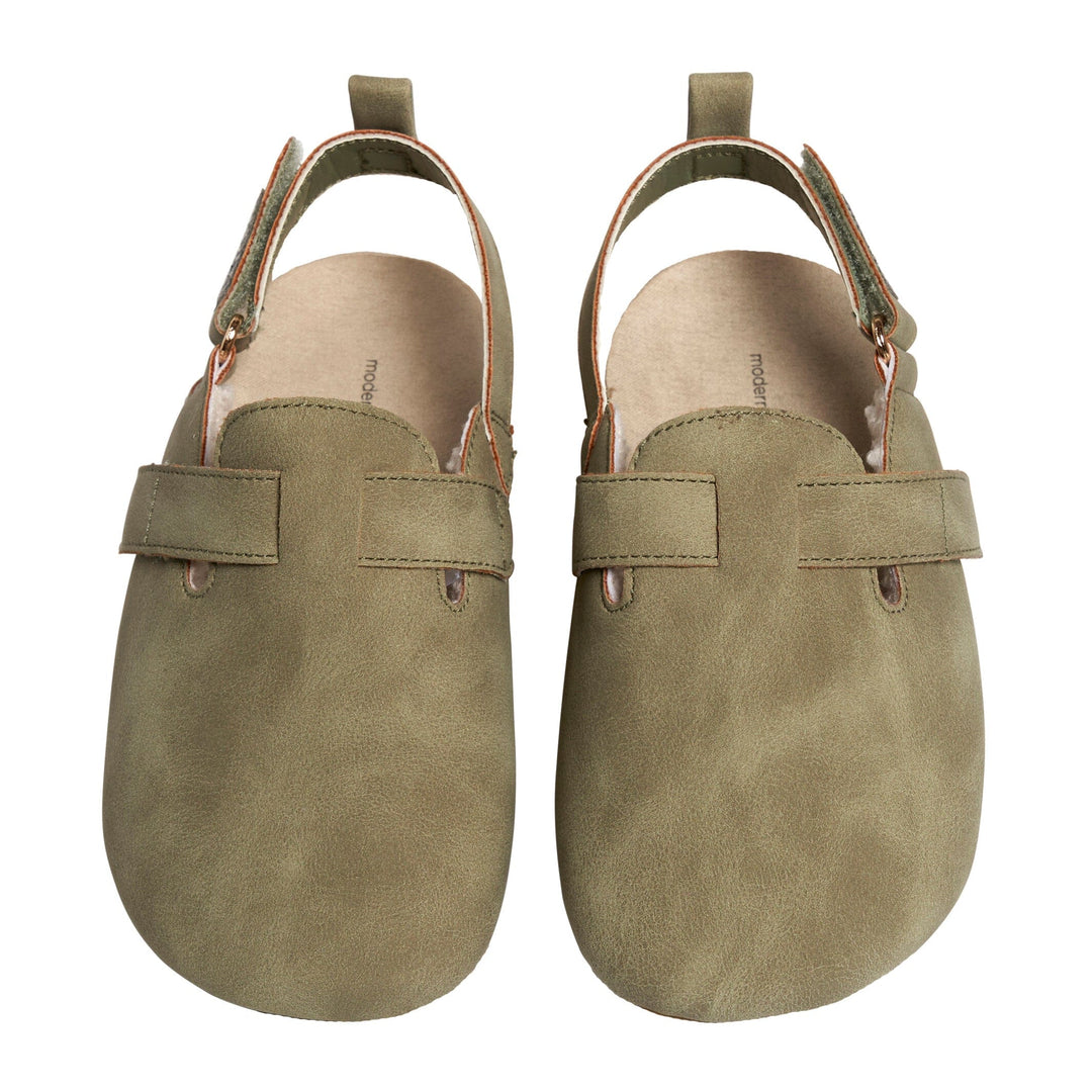 Baby Neutral Dark Green Clog With Strap