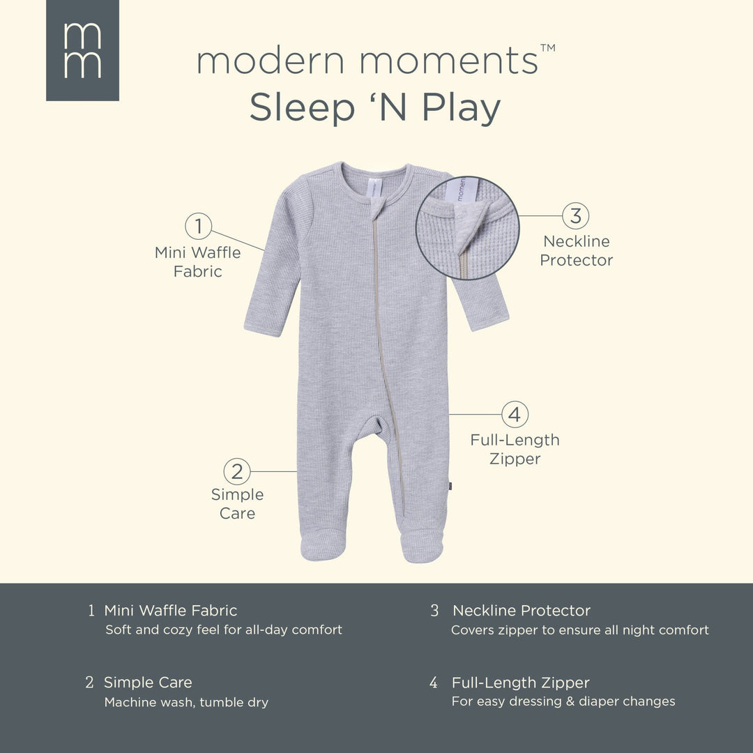 Baby Neutral Grey Heather Sleep 'N Play