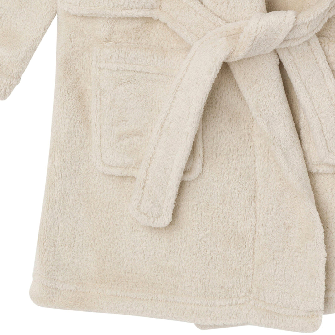 Baby & Toddler Neutral Light Beige Shawl Collar Robe