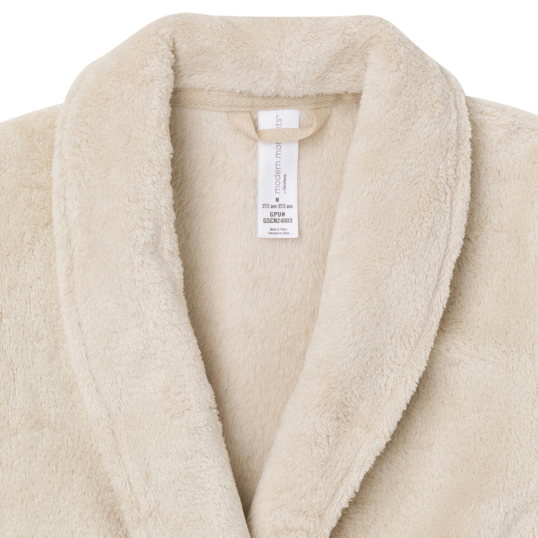 Baby & Toddler Neutral Light Beige Shawl Collar Robe