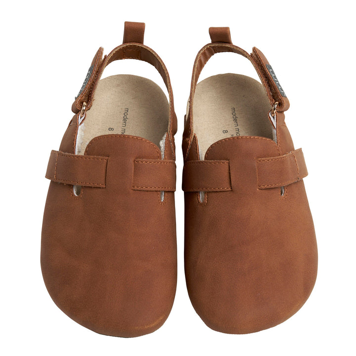 Baby Neutral Medium Brown Clog With Strap