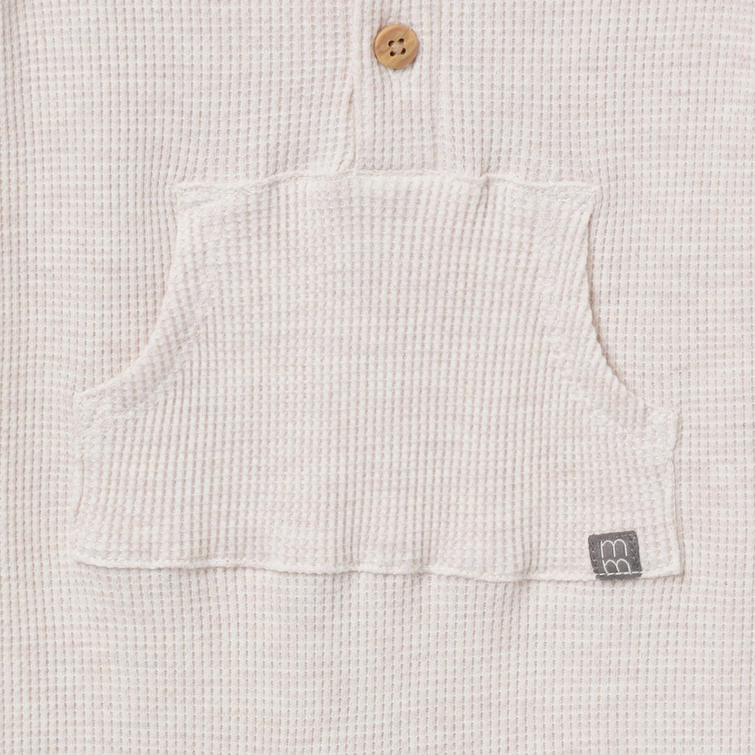 Baby Neutral Oatmeal Heather Romper