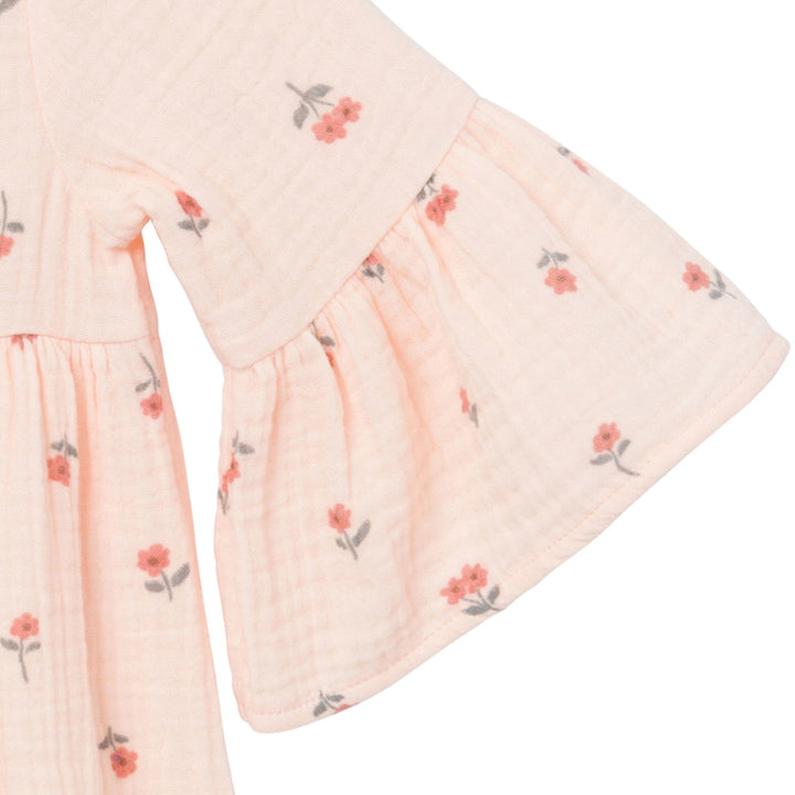 Infant & Toddler Girls Light Pink Daisies Gauze Dress