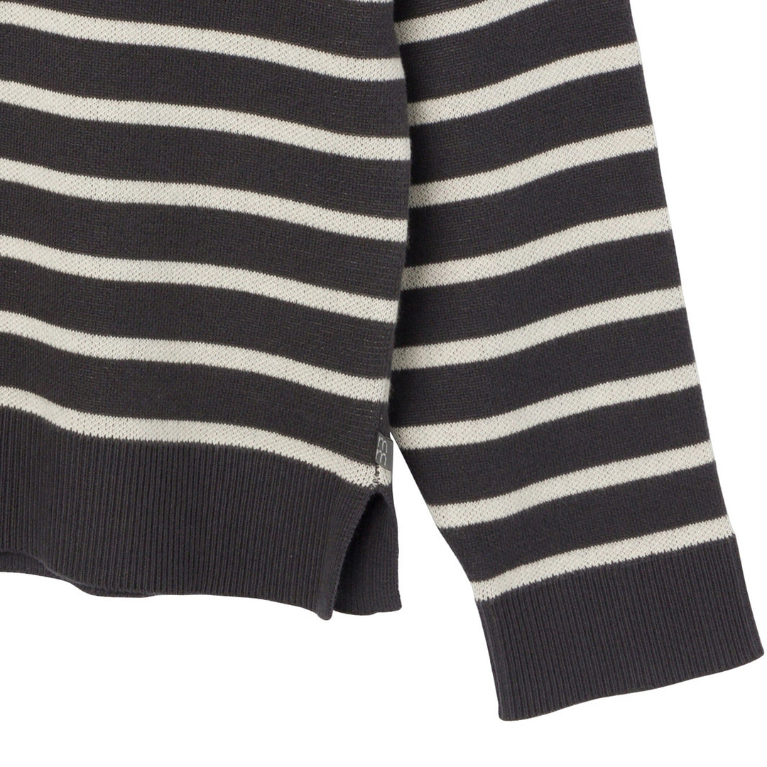 Womens Ivory Stripes Sweater