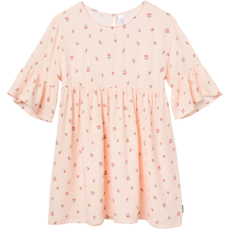 Womens Light Pink Daisies Gauze Dress