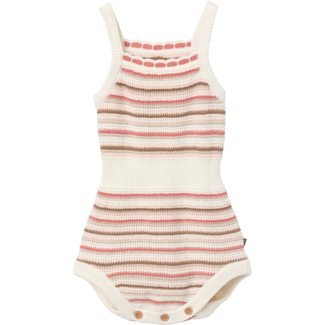 Baby & Toddler Girls Pink Crochet Sunsuit