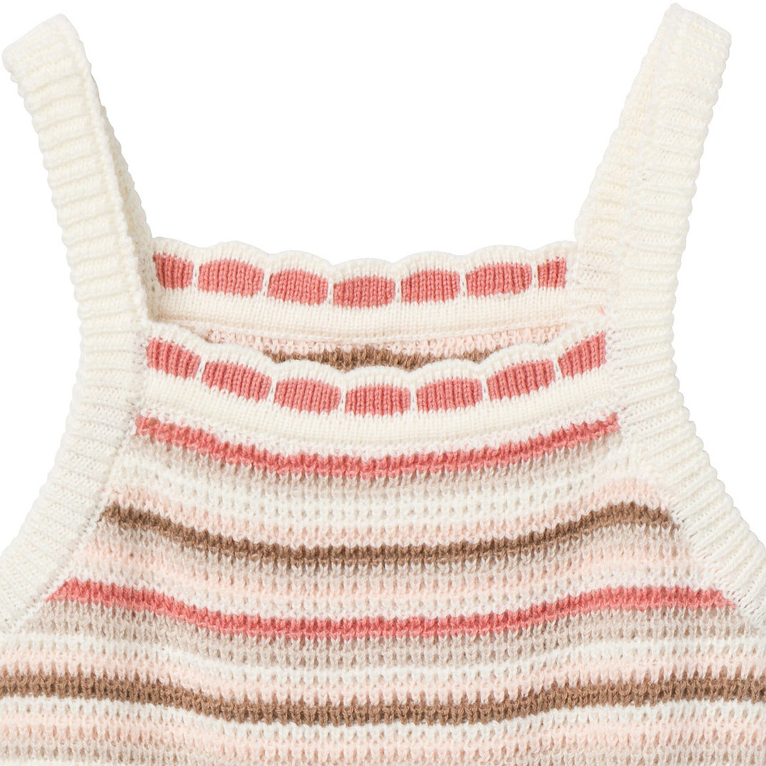 Baby & Toddler Girls Pink Crochet Sunsuit